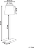 Kabellose LED Tischlampe ABARO mit Dimmer Metall Gold Bild 2