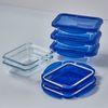 PYREX Frischhaltedose Cook & Go, Borosilikatglas, (Frischhaltedosen-Set, 5-tlg, rechteckig, je 0,8 l), luftdicht, auslaufsicher, mikrowellengeeignet, gefriergeeignet Bild 2