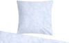 Carpe Sonno Bettwäsche Seersucker 135x200 Bügelfrei Baumwoll Bettbezug Set Sommer Orange Blau, Seersucker, 2 teilig, Kühlende Bettwaren Bügelfrei Pflegeleicht Weiß Blau Bild 2