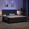 vidaXL Boxspringbett mit Matratze Dunkelbraun 200 x 200 cm Stoff 3342973 Bild 3