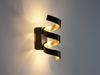 Ausgefallene LED Wandleuchte HELIX Schwarz / Gold, Höhe 26cm Bild 3