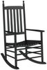 vidaXL Schaukelstühle mit Gebogenen Sitzen 2 Stk. Schwarz Pappelholz 3281586 Bild 3