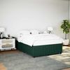 Doppelbett, Bettgestell Modernen ohne Matratze Dunkelgrün 140x200 cm Samt d2369e Bild 2