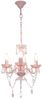 vidaXL Kronleuchter mit Perlen Rosa Rund 3×E14 281598 Bild 2