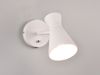 LED Wandstrahler Retro Weiß mit Schalter & Stecker, Breite 12cm Bild 3