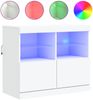 vidaXL Sideboard mit LED-Leuchten Weiß 81x37x67 cm 836658 Bild 2