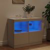 vidaXL Sideboard mit LED-Leuchten Weiß 81x37x67 cm 836658 Bild 4