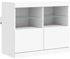 vidaXL Sideboard mit LED-Leuchten Weiß 81x37x67 cm 836658 Bild 3