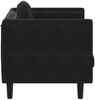 vidaXL Sessel mit Kissen Schwarz Samt 372627 Bild 5