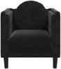vidaXL Sessel mit Kissen Schwarz Samt 372627 Bild 4