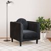 vidaXL Sessel mit Kissen Schwarz Samt 372627 Bild 3