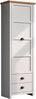 Home affaire Garderobenschrank Herzwill Kleiderschrank, grau, Eiche, Kleiderstange, B/H/T ca.: 65/201/41 cm Bild 2