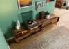 TV-Board Sheesham 220x40x48 dunkelbraun lackiert MAILAND #227 Bild 2