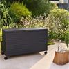 Mirador Auflagenbox Gartenbox Aluminium Anthrazit Kissenbox fur Garten Balkon (Komplett-Set, 1-tlg), Rollbar, Haltegriffe, Gasdruckfedern Bild 2