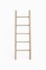 UNUS HOME Regalleiter Deko-Holzleiter (120cm, grau), Dekoleiter, Gartendeko, Pflanzenhalter, Handtuchleiter, Holzleiter Bild 2