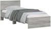 vidaXL Bettgestell mit Kopfteil und LED-Leuchten Grau Sonoma 90x200 cm 838811 Bild 5
