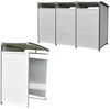 Mülltonnenverkleidung Grau/Weiß Anbaubox 2x 120L oder 240L Gartenbox Zinkdach Bild 4