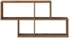 vidaXL Wandregal mit Regal Wandmontiert Braun Holzwerkstoff 869195 Bild 5