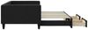vidaXL Tagesbett Ausziehbar mit Schubladen Schwarz 100x200 cm Stoff 3196621 Bild 4