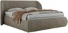 Polsterbett mit Lattenrost, Doppelbett Bettkasten, Bettgestell mit Gasdruckfeder - CAELA CLASSIC - 200 x 200 cm - Grau Struktur Bild 5