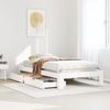 vidaXL Massivholzbett ohne Matratze Weiß 90x190 cm Kiefernholz 3309021 Bild 1