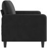 vidaXL 2-Sitzer-Sofa Schwarz 140 cm Samt Bild 4