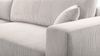 AX LIVING Ecksofa Weiß mit Schlaffunktion – Catea U Cord Wohnlandschaft 364 cm Bild 5