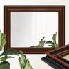 WANDStyle Wandspiegel H017 aus Massivholz in Nussbaum-Optik mit Goldkante 50 x 70 cm im Stil Antik Bild 5