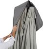 LECO Schutzhülle für Rechteck-Doppelschirm 4,7x2,7m, Polyester anthrazit, 55x245 cm Bild 3