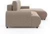 Ecksofa Lounge Schlaffunktion Bettkasten moderne L-Couch Ecke Rechts Hellbraun Bild 4