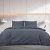 vidaXL Bettwäsche-Set Anthrazit 135x200 cm Baumwolle 136085 Bild 3