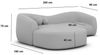 Ecksofa Murcia L Form aus Samtstoff - Boucléstoff - pearl - Links Bild 5