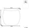 Beistelltisch RICADI 40 cm 58 cm Travertinoptik Bild 2