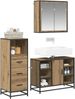 vidaXL Badezimmermöbel-Set mit Regal 3 pcs Artisan-Eiche Holzwerkstoff 3402525 Bild 3