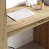 vidaXL Schreibtisch Artisan-Eiche 113 x 54 x 120 cm Holzwerkstoff 869281 Bild 4