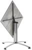 Sieger 5330-20 Party-Klapptisch mit Polytec Tischplatte, Stahlrohr Schiefer / Anthrazit 80 x 73 x 80 cm Bild 2
