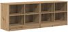 vidaXL Bettschrank 2 pcs Artisan-Eiche 66 x 33 x 48 cm Holzwerkstoff 893730 Bild 2