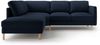 Micadoni Symmetrisches Ecksofa Eden 4-Sitzer Links Samt Dunkelblau Bild 2