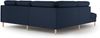 Micadoni Symmetrisches Ecksofa Eden 4-Sitzer Links Samt Dunkelblau Bild 3