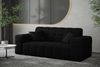Sofaset Designersofa NANCY 3-2-1 in Stoff Neve Schwarz Bild 3