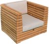 Loungesessel Picardie aus Teak mit Armlehnen und Auflagen von Teako Design Bild 2