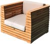 Loungesessel Picardie aus Teak mit Armlehnen und Auflagen von Teako Design Bild 3