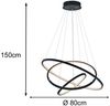 WIZ LED Pendellleuchte AARON Anthrazit mit Fernbedienung, Ø 80cm Bild 3