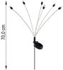 3er Set LED Solarleuchte, schwarz, weiß, H 70 cm Bild 5