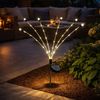 3er Set LED Solarleuchte, schwarz, weiß, H 70 cm Bild 3