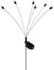 3er Set LED Solarleuchte, schwarz, weiß, H 70 cm Bild 4