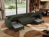 U-förmige Ecksofa, XXL Universalecke mit losen Kissen zum Wohnzimmer, Bettkästen und Schlaffunktion, schwarze Metallbeine - AXEL U - Grün Boucle Bild 5