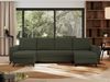U-förmige Ecksofa, XXL Universalecke mit losen Kissen zum Wohnzimmer, Bettkästen und Schlaffunktion, schwarze Metallbeine - AXEL U - Grün Boucle Bild 4