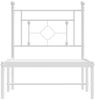 vidaXL Bettgestell mit Kopfteil Metall Weiß 80x200 cm 374379 Bild 5