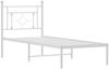 vidaXL Bettgestell mit Kopfteil Metall Weiß 80x200 cm 374379 Bild 4